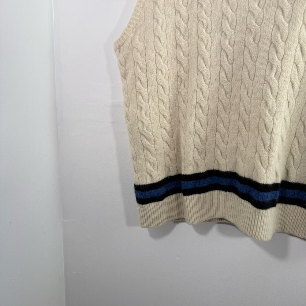 Polo Ralph Lauren Sweater Vest Wool Silk Cashmere Rowing Cricket Tennis XL Tall - Picture 2 of 12
